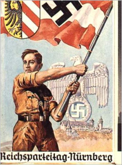 Propaganda poster for Reichs party day in Nuremberg